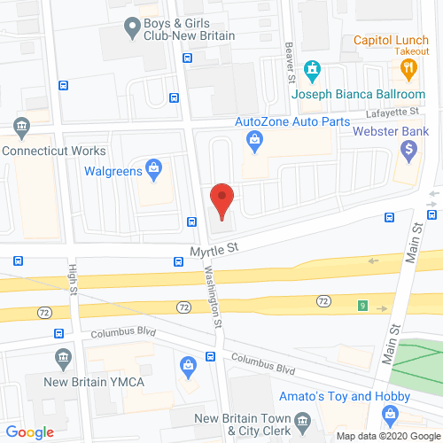 Map of Sutton Dental in New Britain CT