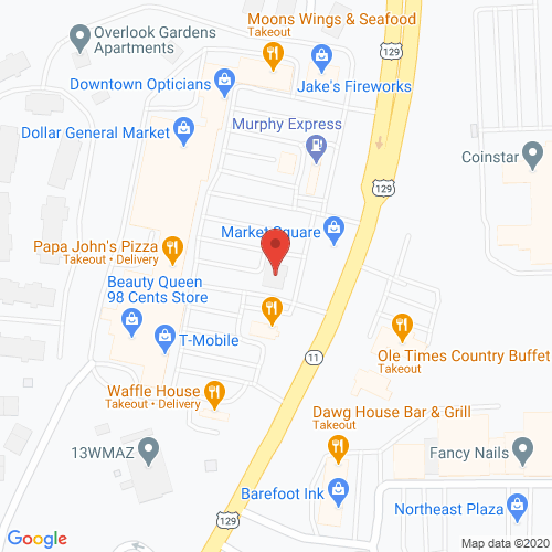 Map of Franklin Dental in Macon GA