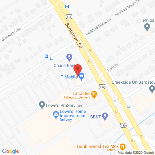 Map of Ruby Dental in Louisville KY