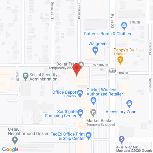 Map of Taylor Dental in Lake Charles LA