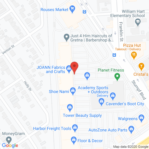 Map of Taylor Dental in New Orleans - Gretna LA