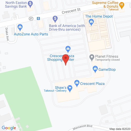 Map of Cortland Dental in Brockton MA