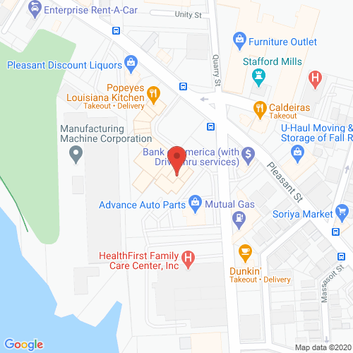 Map of Cortland Dental in Fall River MA