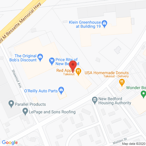 Map of Cortland Dental in New Bedford MA