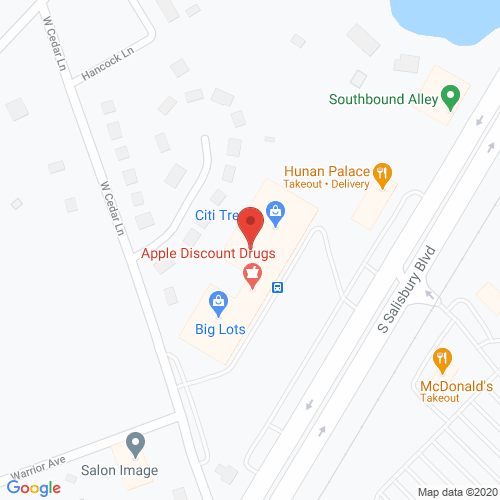 Map of Porter Dental in Salisbury MD