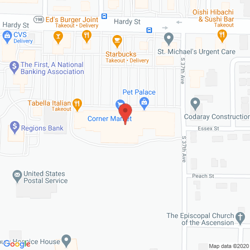 Map of Sunnybrook Dentistry in Hattiesburg MS