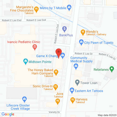 Map of Sunnybrook Dentistry in Tupelo MS