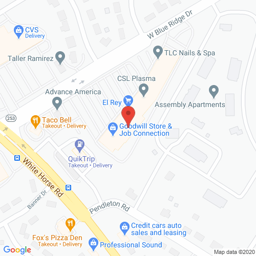 Map of Creston Dental in Greenville - Blue Ridge SC