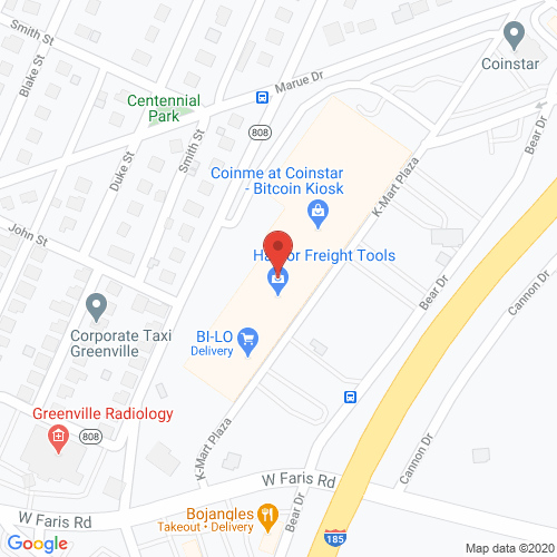 Map of Creston Dental in Greenville - Mills Ave SC