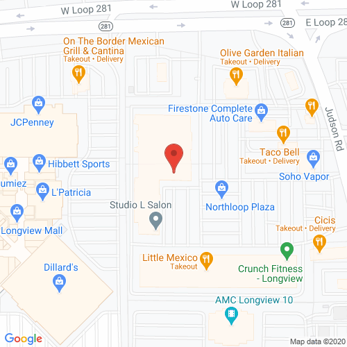 Map of Goodland Dentistry in Longview TX