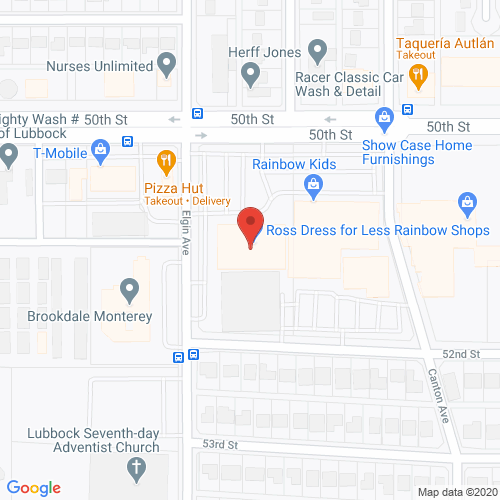 Map of Allington Dental in Lubbock - Caprock TX