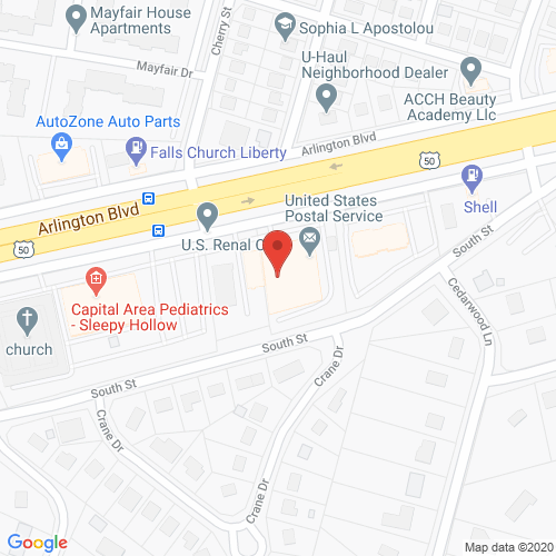 Map of Pine Dentistry in Falls Church VA