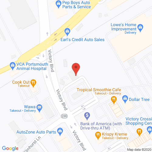 Map of Spencer Dental in Portsmouth VA